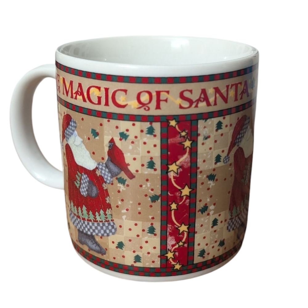 Debbie Mumm Magic of Santa Christmas Mugs - Set of 4 - Picture 7 of 10
